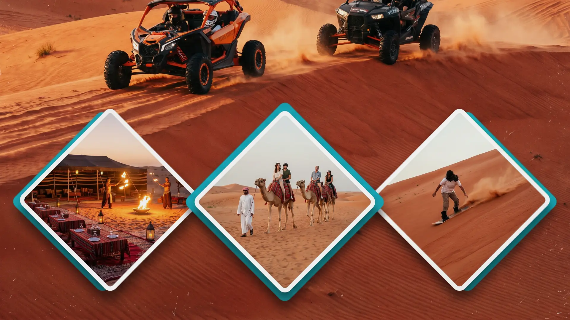 Half-day ATV and dune buggy combination tour in the Dubai desert